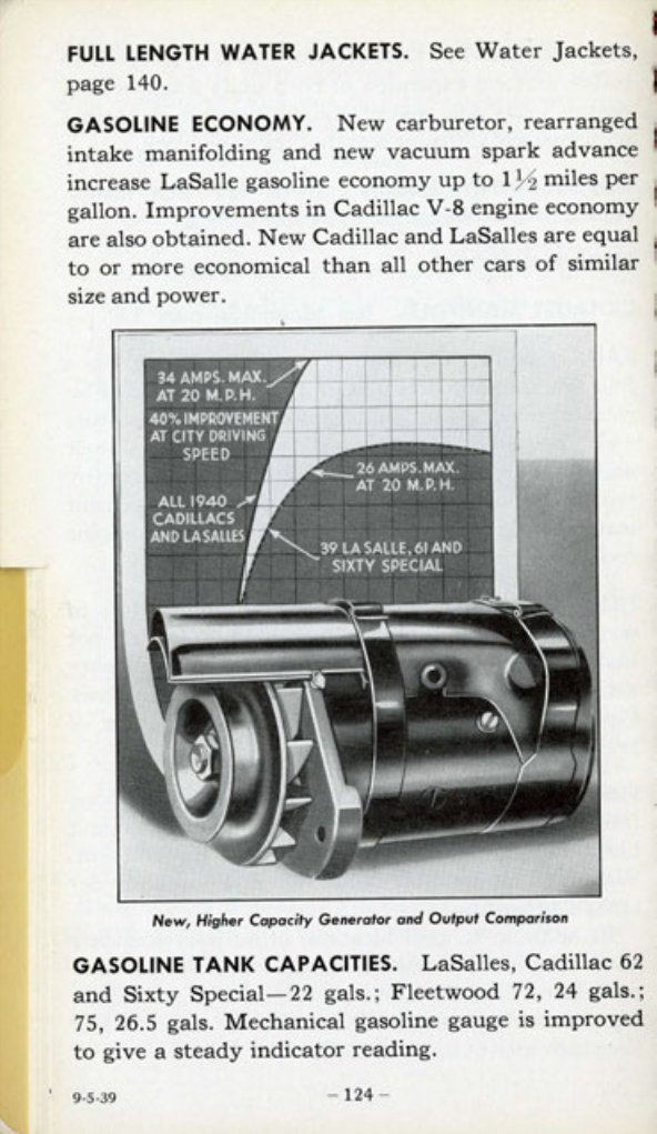 1940 Cadillac LaSalle Data Book Page 77